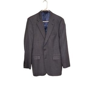 Burberry London T Model Kensington Sport Suit Coat Blue 41R Wool Silk blend Mens